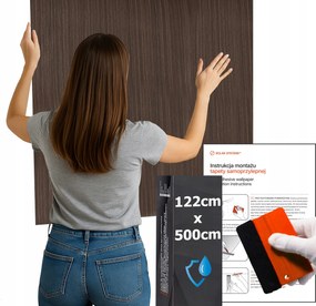 Öntapadós tapéta Vízálló Konyha Fal Bútor Karamell tölgy