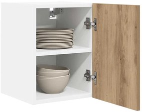 Függő szekrény polcokkal Riga 2 pcs Artisan tölgy és fehér