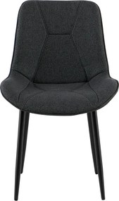 Étkezőszék, sötétszürke/fekete, DELTA