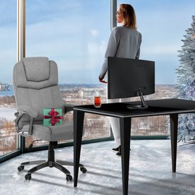 Szürke Szövet Irodai Főnöki Szék, Hinta Mechanikával. KA-C715 GREY2