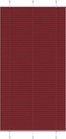 vidaXL pliszírozott redőny Bordeaux piros 110x200 cm szövetszélesség