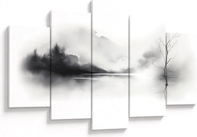 Kép - Tintafestmény tájkép (150x105 cm)