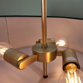 Endon 95839 - Csillár rúdon HAYFIELD 3xE27/40W/230V réz/zöld