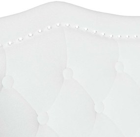 vidaXL Chesterfield Pad párnával Fehér 120,5 x 65 x 75 cm Műbőr