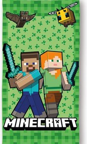 Minecraft Cube World fürdőlepedő, strand törölköző 70x140cm (Fast Dry)