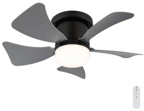 Globo Globo 03609A - LED Dimmelhető mennyezeti ventilátor HINES LED/10W/230V + távirányító szürke GL7780