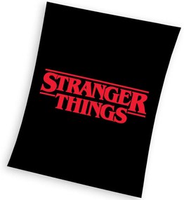 Carbotex Gyerek takaró Stranger Things Black , 130x 170 cm