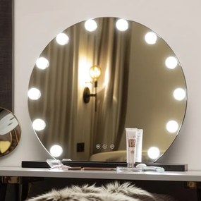 Brilagi - LED állítható smink tükör HOLLYWOOD LED/12W/230V 3000-6500K