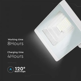 LED Kültéri napelemes reflektor LED/12W/3,2V IP65 4000K + távirányító