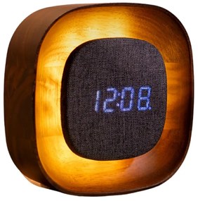 Digitális ébresztőóra Lumos Walnut – Gingko