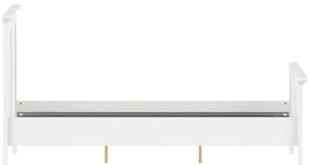 Fehér franciaágy 140x200 cm Paris – Tvilum