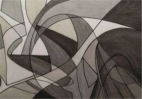 Fotótapéta Flizelin Design Divatos geometrikus absztrakt 208x146