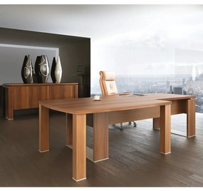 Verno+ kiegészítő asztal 140 x 140 cm, bal, világos tölgy
