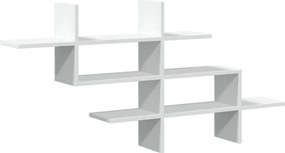 vidaXL fehér szerelt fa fali polc 124,5 x 18 x 60,5 cm