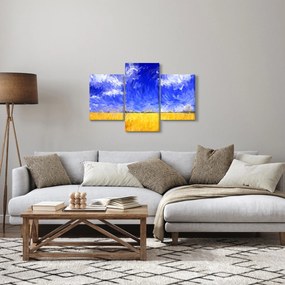 Kép - olajfestmény, arany mező (90x60 cm)