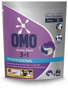 Mosókapszula, 80 db, OMO Active Clean 3in1 (UJ612)
