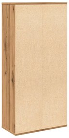 kézműves tölgy színű könyvszekrény 50 x 25 x 104 cm