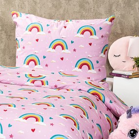 4Home Rainbow gyerek pamut ágyneműhuzat, 140 x 200 cm, 70 x 90 cm, 140 x 200 cm, 70 x 90 cm