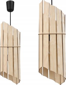 Mennyezeti Lámpa Függő Fa Led E27 Szoba Nappali 50 x 17,5cm