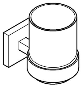 GROHE 410972430 - START CUBE pohártartóval, fekete