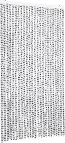 vidaXL világosszürke és sötétszürke zsenília rovarfüggöny 100 x 230 cm