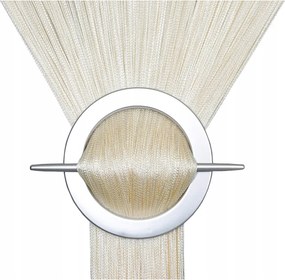 Függöny Spagetti Spagetti Függöny 300x180 magasság spagetti ekrü krémszínű