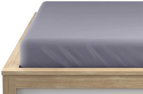 Jersey gumis lepedő kékesszürke 90 x 200 cm