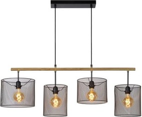 Lucide BASKETT 45459/04/30 Függőlámpa 4x60w/e27 ip20