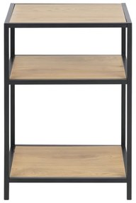 Éjjeli szekrényke SARON tölgy/fekete