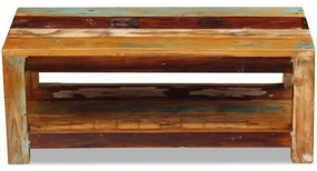 tömör újrahasznosított fa dohányzóasztal 90 x 45 x 35 cm