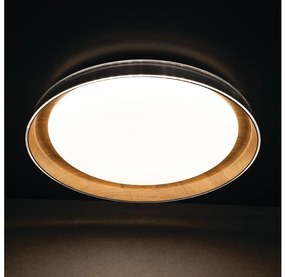 Kanlux 37317 - LED Mennyezeti lámpa NIFU LED/17,8W/230V átm. 43 cm fehér/barna