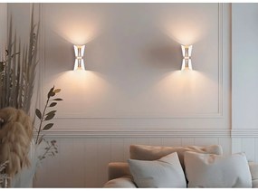 Fehér-bronzszínű fali lámpa Coat – Trio