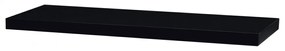 Raft 80 cm. MDF, Negru Lucios P-005