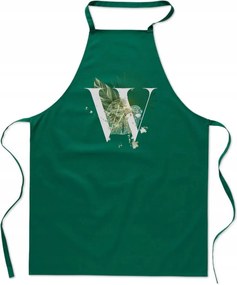 Konyhai Kötény zöld Betűvel Veronika nevében Viktória Wojtek FA_402_z