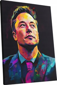 Vászonkép Portré Elon Musk nappali Elon Musk ajándék 30x40