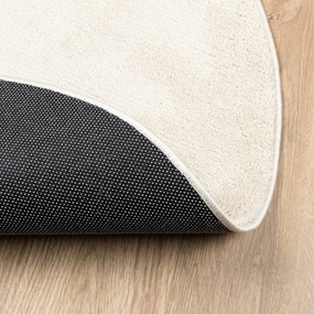 OVIEDO bézs rövid szálú szőnyeg Ø 120 cm