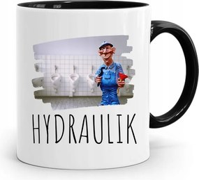 Bögre Fekete Ajándék Vízvezeték Szerelőnek Vízvezeték Szerelő Nyomtatott Fényképpel