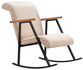 Krémszínű LUNI hintaszék