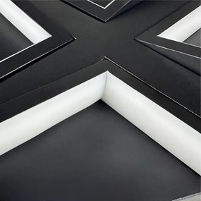 LED állítható mennyezeti lámpa 115W 230V 3000-6500K fekete + DO