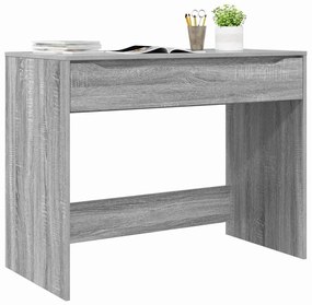 vidaXL Asztal fiókkal tárolóval Szürke Sonoma 100 x 50 x 78 cm Faanyag