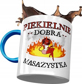 Kék Bögre Masszőrnek Pokolian Jó Nyomtatott Fotóval