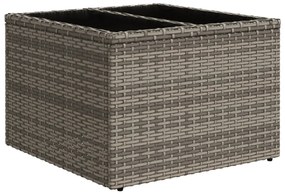 4 Darabos Kerti Kanapé Készlet Párnákkal Fekete Poli Rattan