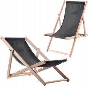Fából Készült Kerti Strand Napozóágy Összecsukható Napozóágy 2x Lengyel Kiváló Minőségű