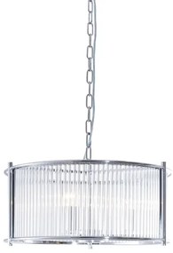 Zuma Line 2200131P-L - Csillár láncon MARMO 3xE27/40W/230V króm