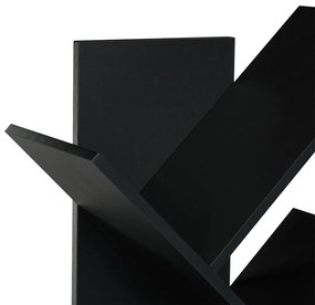 10 szintes könyvespolc, fekete