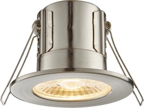 ENDON 74709 SHIELDECO Fürdőszobai Beépíthető Lámpa Átlátszó, Szatén Nikkel LED IP20