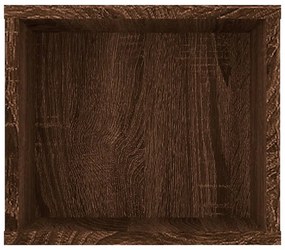 barna tölgyszínű szerelt fa függő TV-szekrény 100x30x26,5 cm