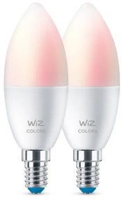 KÉSZLET 2x LED RGBW Dimmelhető izzó C37 E14/4,9W/230V 2200-6500K Wi-Fi - WiZ