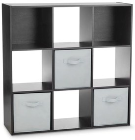 9 kockás tárolópolc 3 kosárral