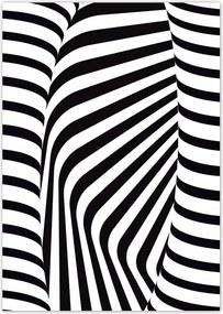 Poszterek A4 Pion Absztrakt fekete-fehér